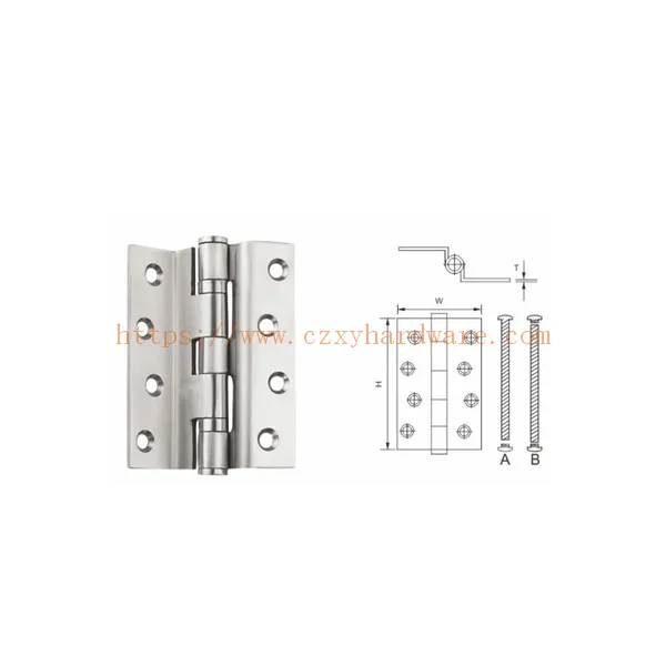 Satin Nickel  Cranked Bending  Steel Door Hinge